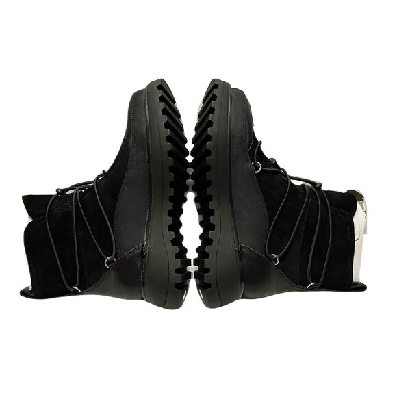 NEW Lucky Brand Womens Size 6.5 Caelia Pull On Black Suede Lug Sole Winter Boots - Picture 5 of 9